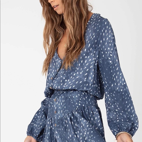 Stillwater Tops Stillwater Deerprint Long Sleeve Crop Top Poshmark